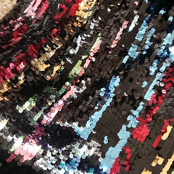 Heartloom dean sequin skirt in multi color size M - Picture 6 of 12